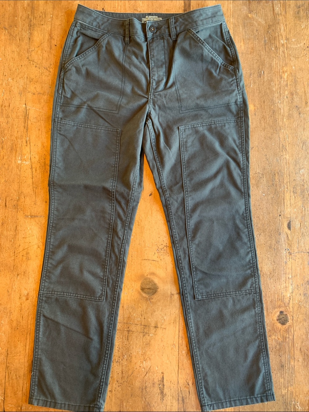 Rei Black Cargo Charcoal Gray Utility Pants - Picture 3 of 16